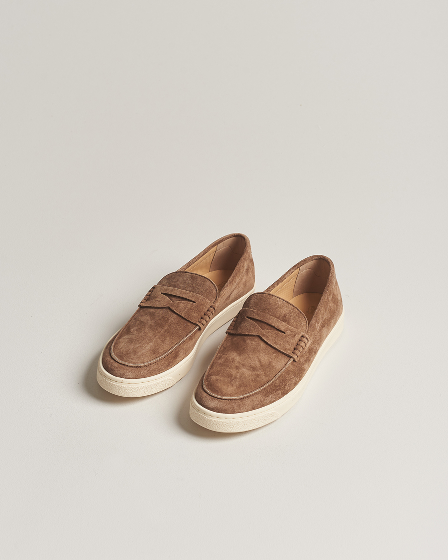 Heren | Italian Department | Brunello Cucinelli | Moccasin Loafer Brown Suede