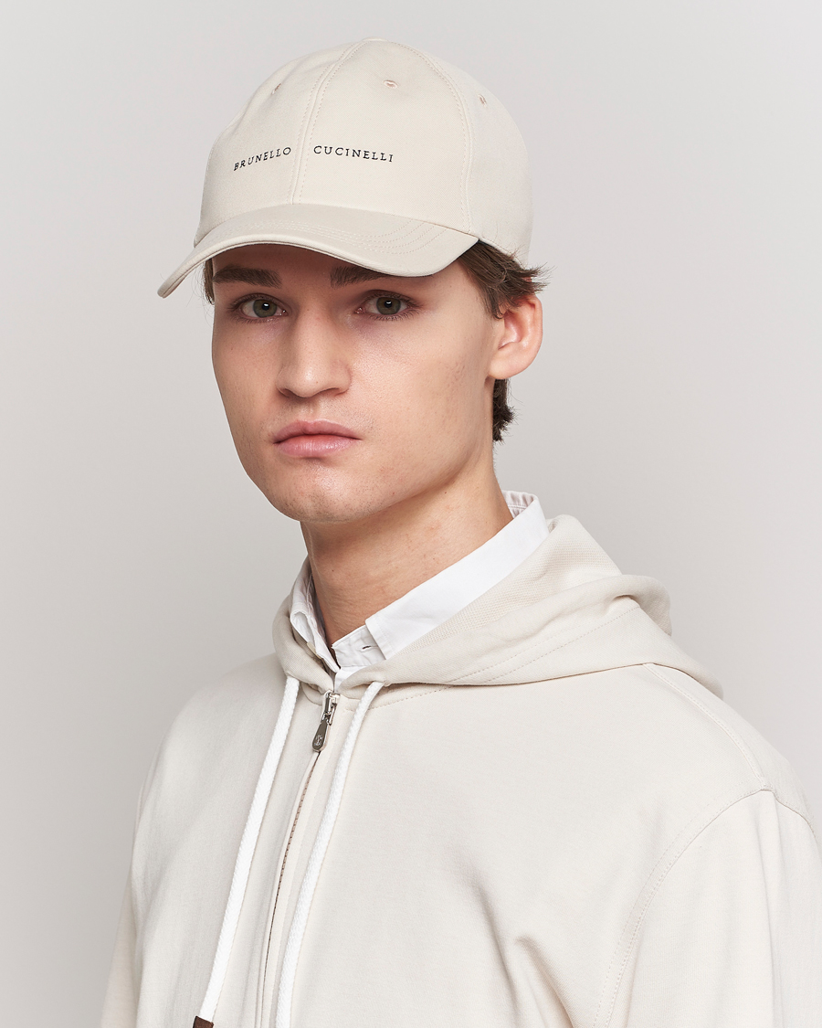 Heren | Italian Department | Brunello Cucinelli | Cotton Baseball Cap Light Beige