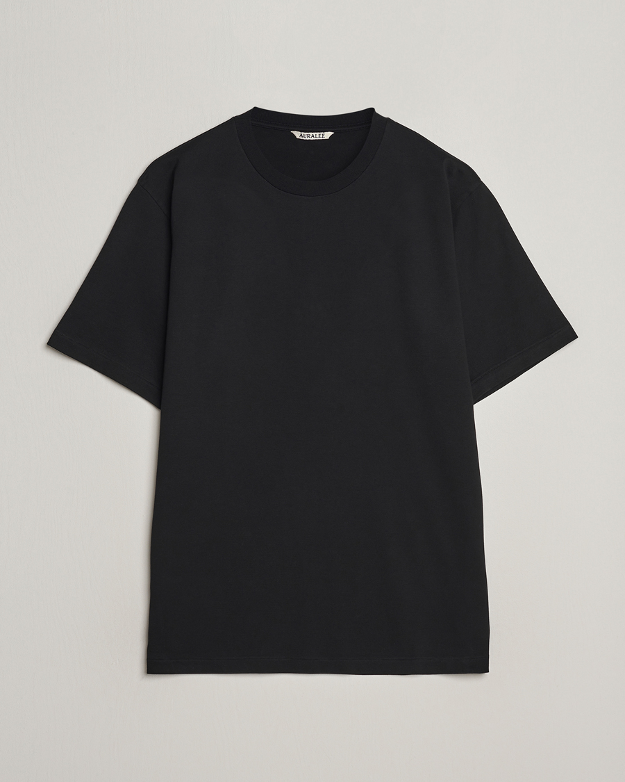 Heren | T-shirts | Auralee | Luster Plating T-Shirt Black