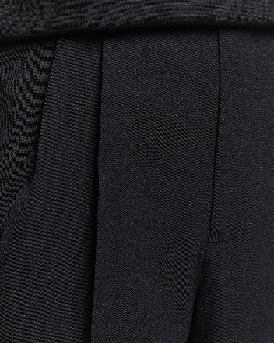 Heren | Korte broek | Auralee | Light Wool Gabardine Shorts Black