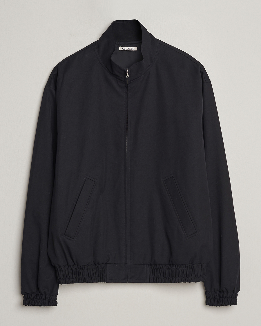 Heren | Jassen | Auralee | Washed Silk Chambray Blouson Black