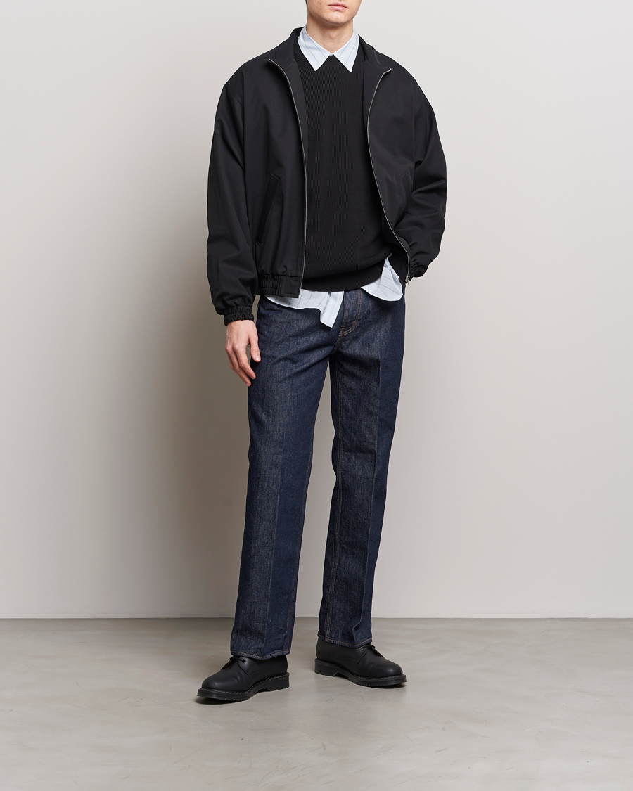 Heren | Jassen | Auralee | Washed Silk Chambray Blouson Black