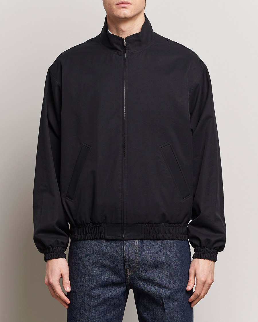 Heren |  | Auralee | Washed Silk Chambray Blouson Black