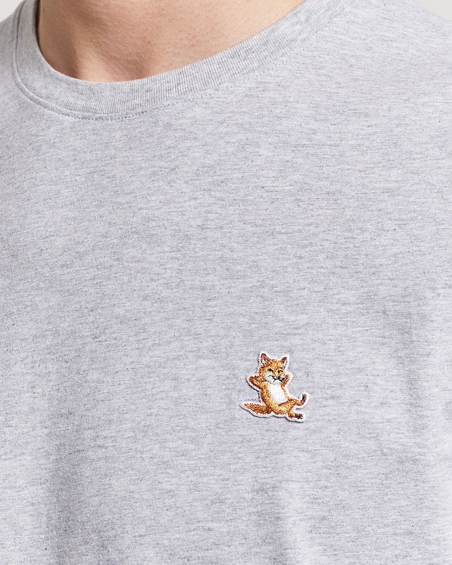 Heren | T-shirts | Maison Kitsuné | Chillax Fox T-Shirt Light Grey Melange