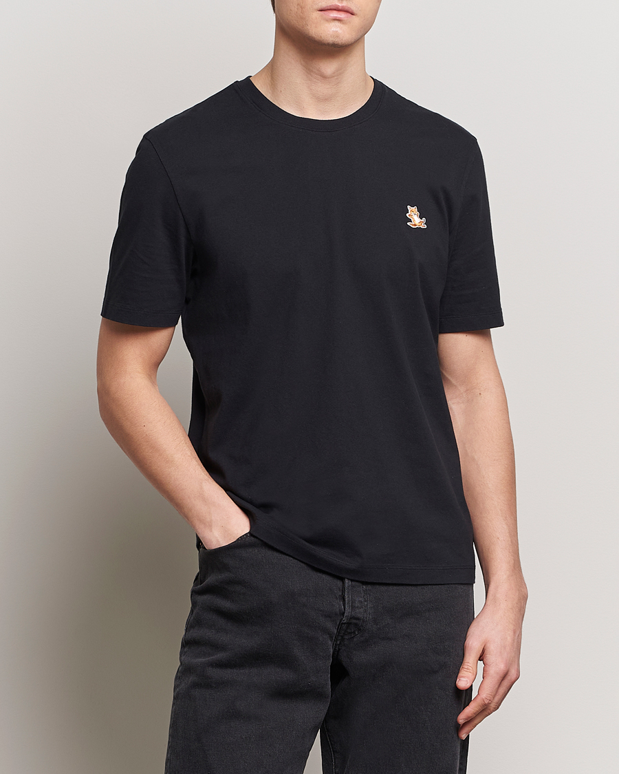 Heren | Zwarte T-shirts | Maison Kitsuné | Chillax Fox T-Shirt Black