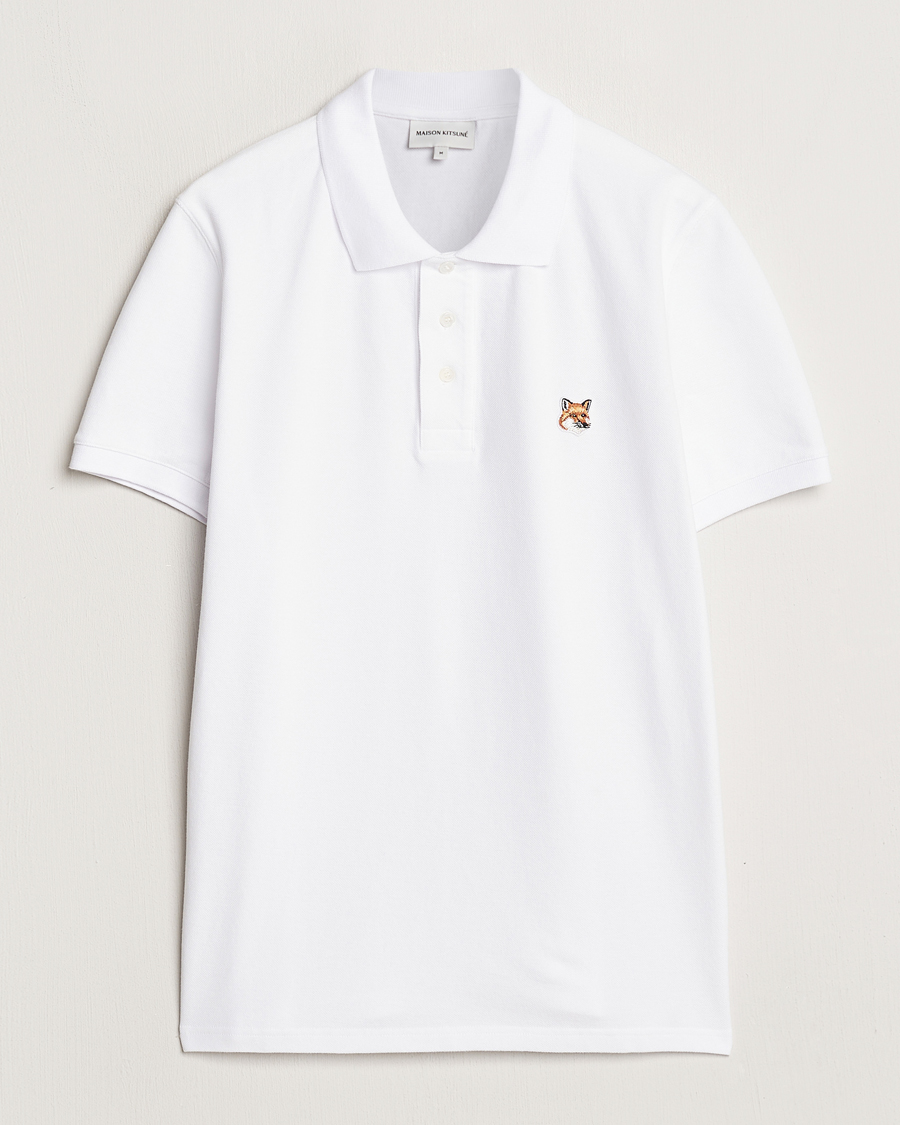 Heren | Polo's | Maison Kitsuné | Fox Head Polo White