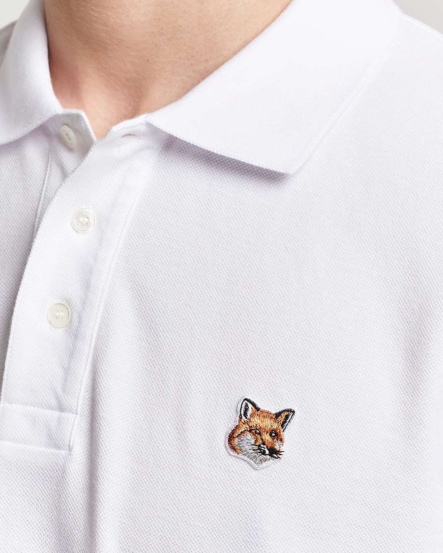 Heren | Polo's | Maison Kitsuné | Fox Head Polo White