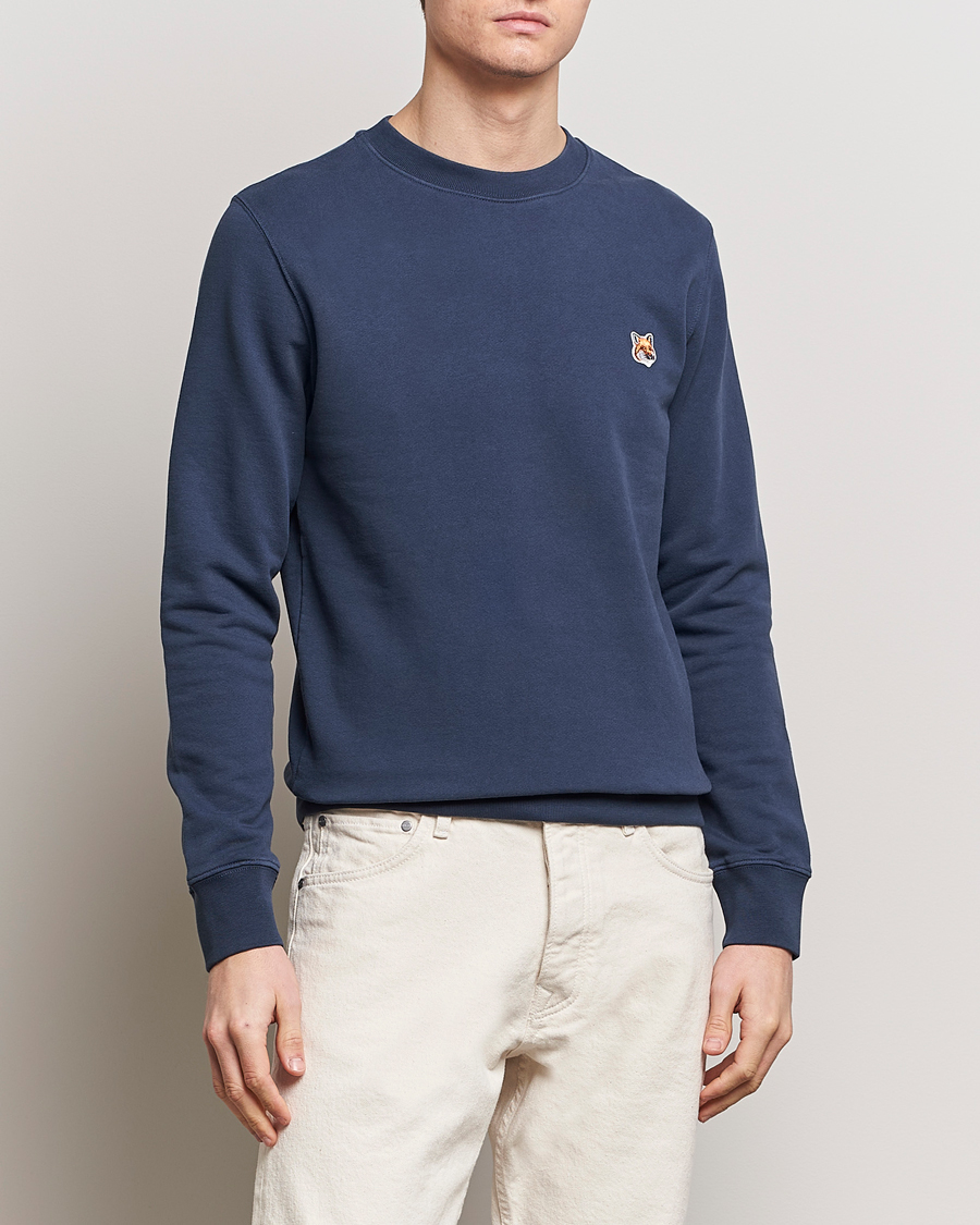 Heren | Kleding | Maison Kitsuné | Fox Head Sweatshirt Ink Blue