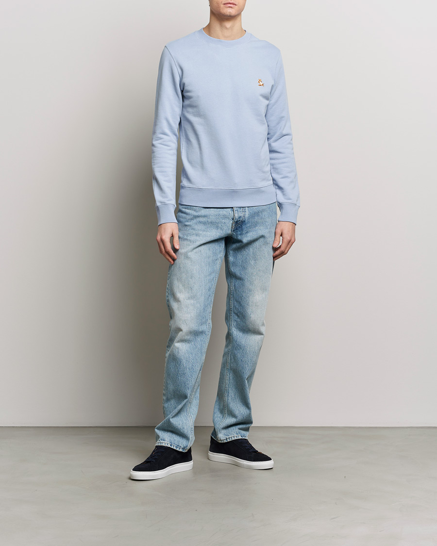 Heren | Truien | Maison Kitsuné | Chillax Fox Sweatshirt Beat Blue