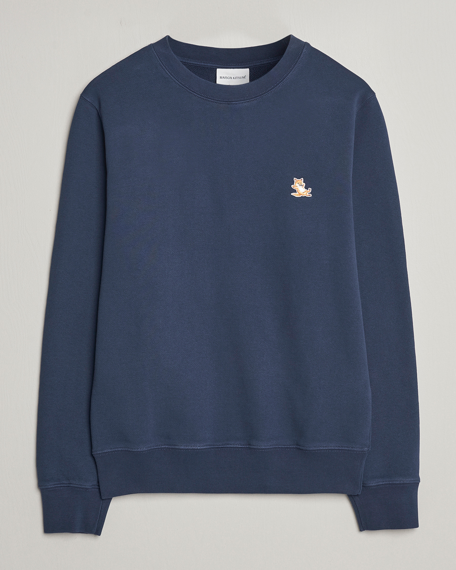Heren | Truien | Maison Kitsuné | Chillax Fox Sweatshirt Ink Blue