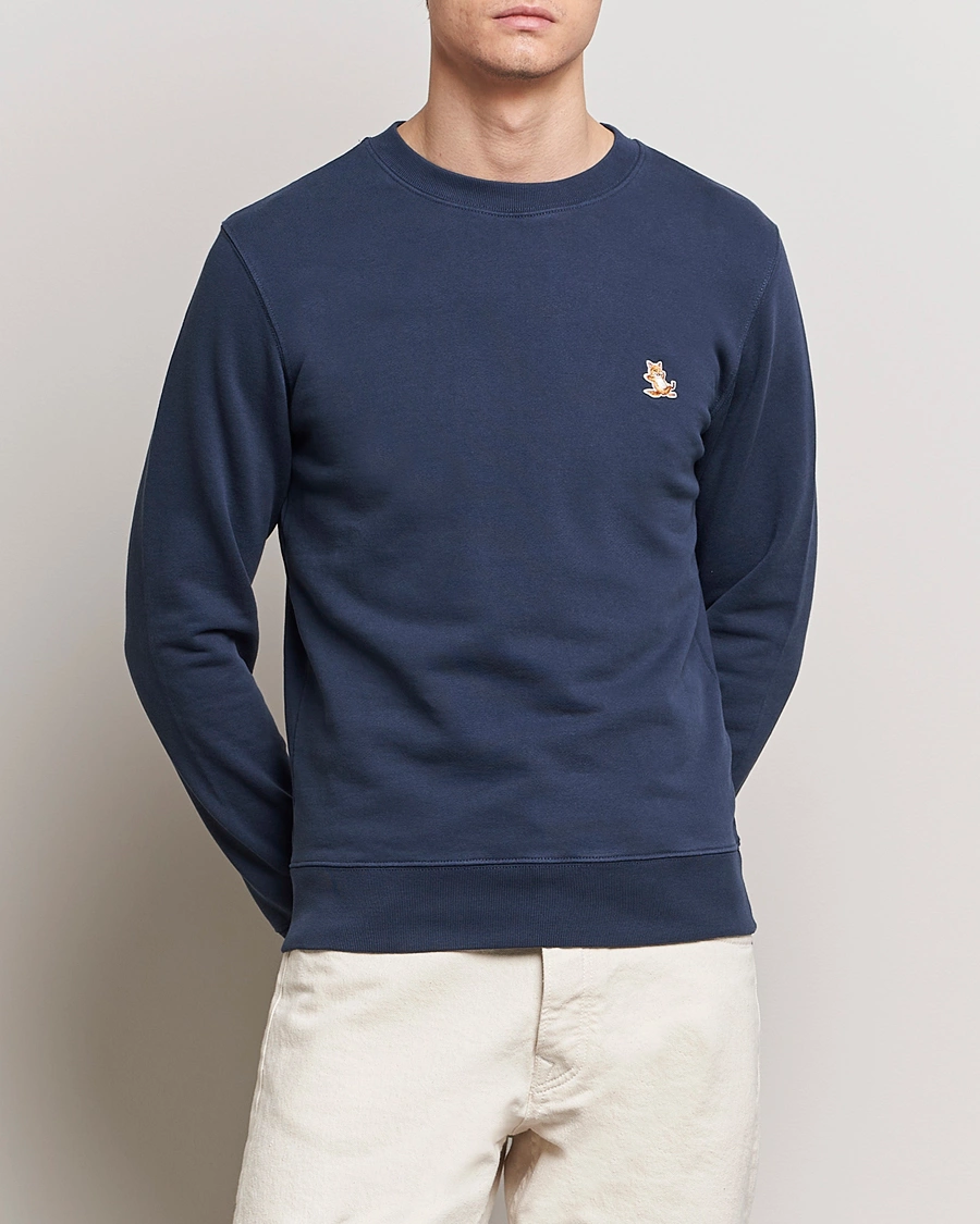 Heren | Sweatshirts | Maison Kitsuné | Chillax Fox Sweatshirt Ink Blue