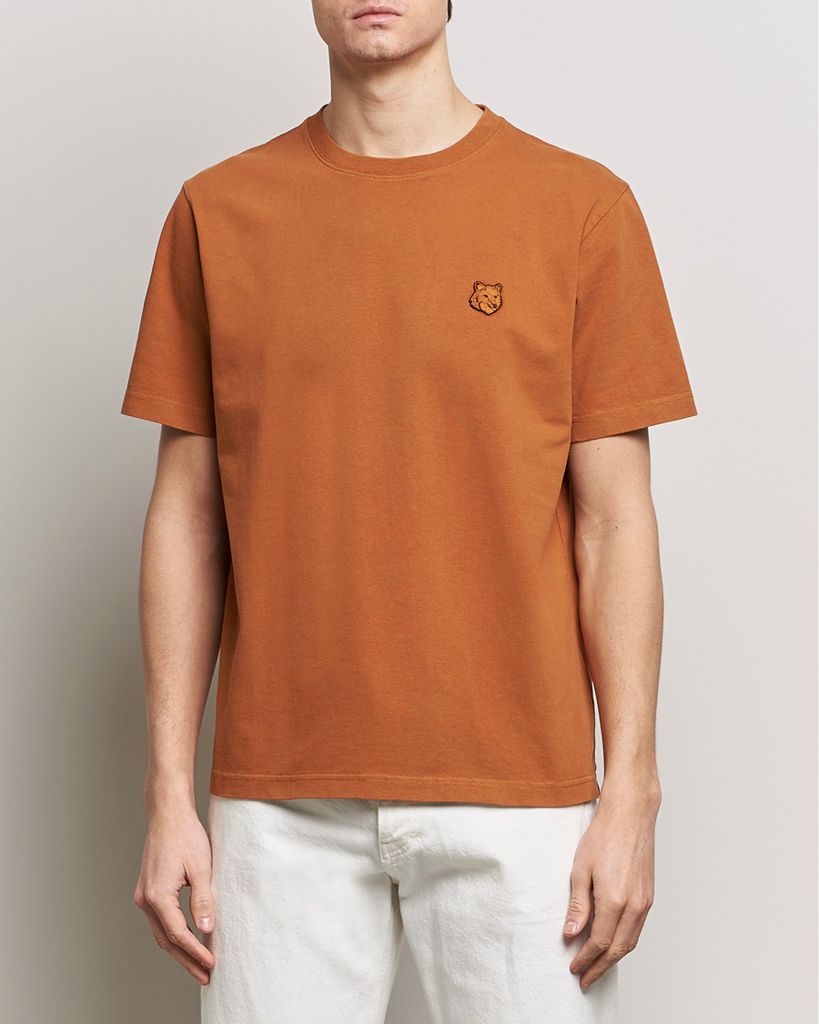 Heren | Contemporary Creators | Maison Kitsuné | Tonal Fox Head T-Shirt Tobacco