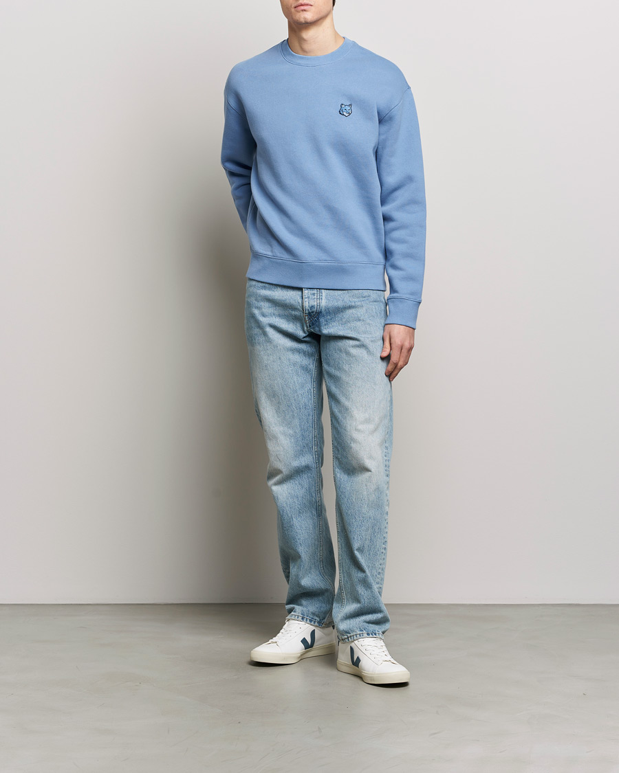 Heren | Truien | Maison Kitsuné | Tonal Fox Head Sweatshirt Hampton Blue