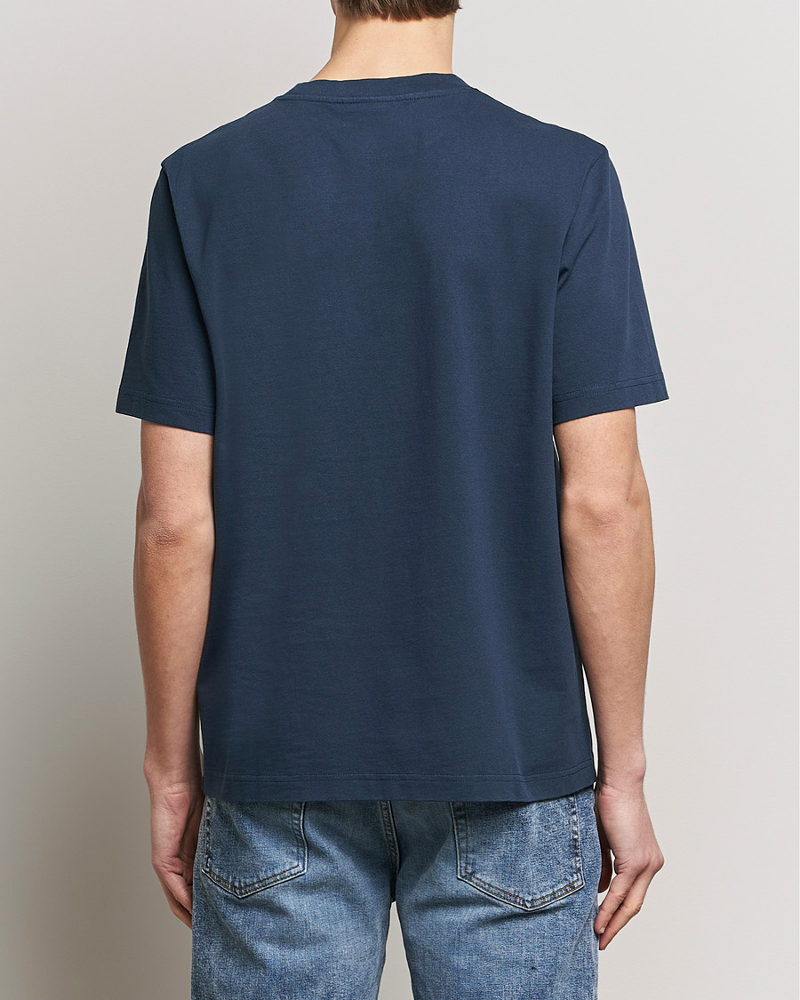 Heren | T-shirts | Maison Kitsuné | Racing Fox T-Shirt Ink Blue