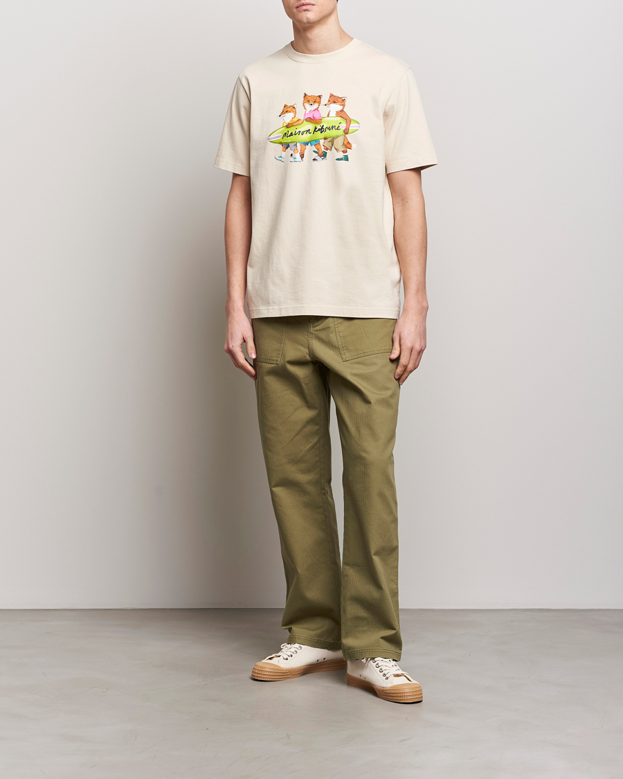 Heren | T-shirts | Maison Kitsuné | Surfing Foxes T-Shirt Paper