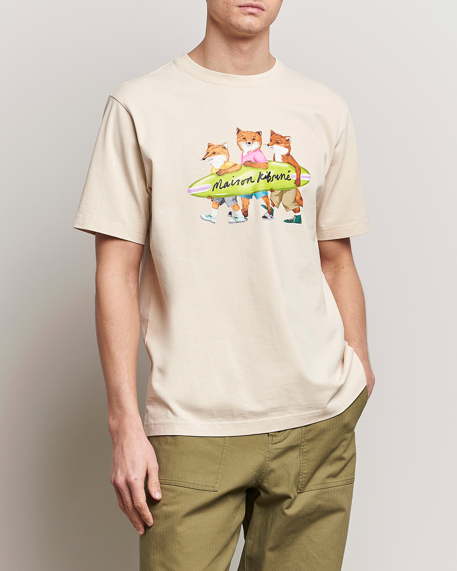 Heren | T-shirts | Maison Kitsuné | Surfing Foxes T-Shirt Paper
