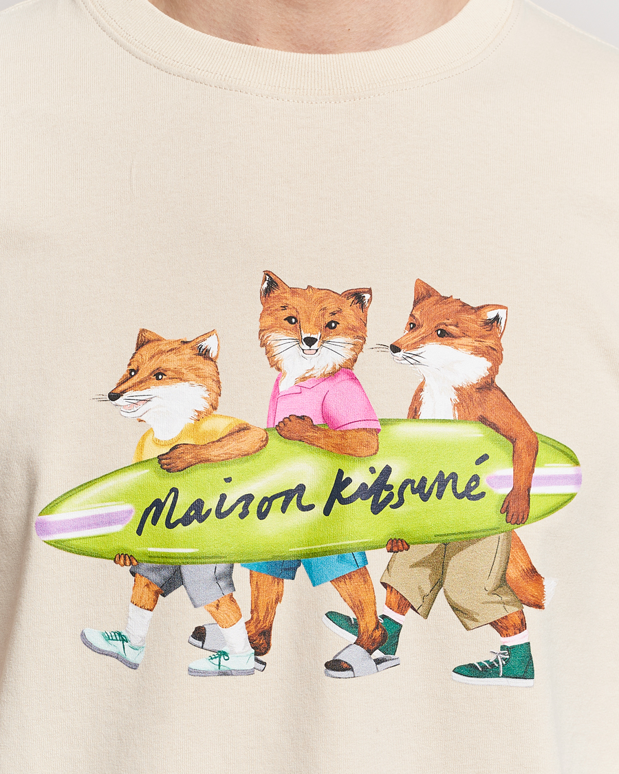 Heren | T-shirts | Maison Kitsuné | Surfing Foxes T-Shirt Paper