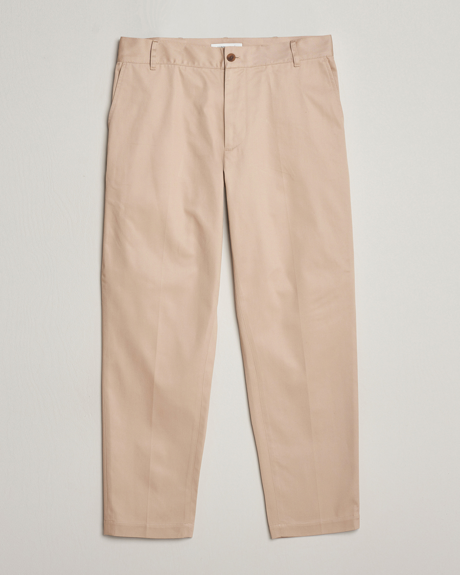 Heren | Broeken | Maison Kitsuné | Straight Chino Light Beige