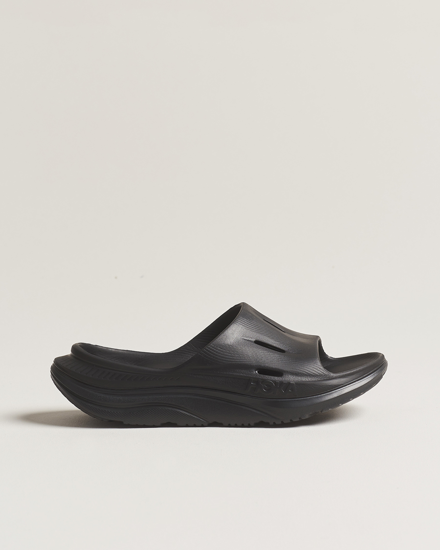 Heren | Hoka Ora Recovery Slide 3 Black | Hoka | Ora Recovery Slide 3 Black