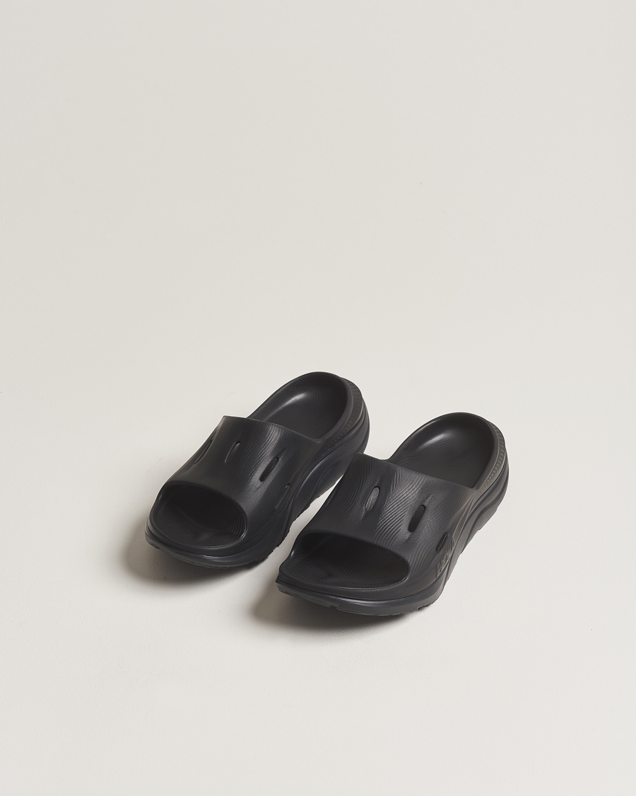 Heren | Hoka Ora Recovery Slide 3 Black | Hoka | Ora Recovery Slide 3 Black