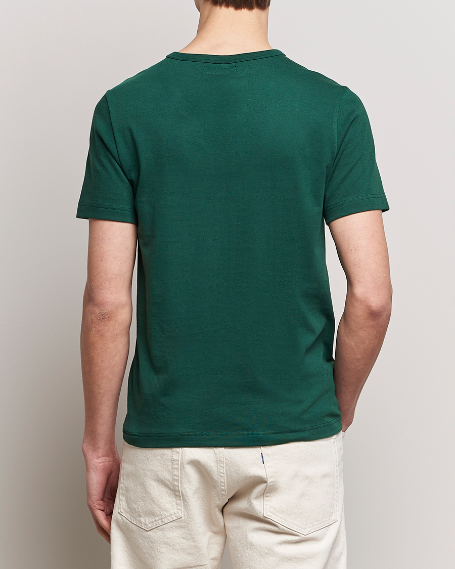 Heren | T-shirts | Merz b. Schwanen | 1950s Classic Loopwheeled T-Shirt Classic Green