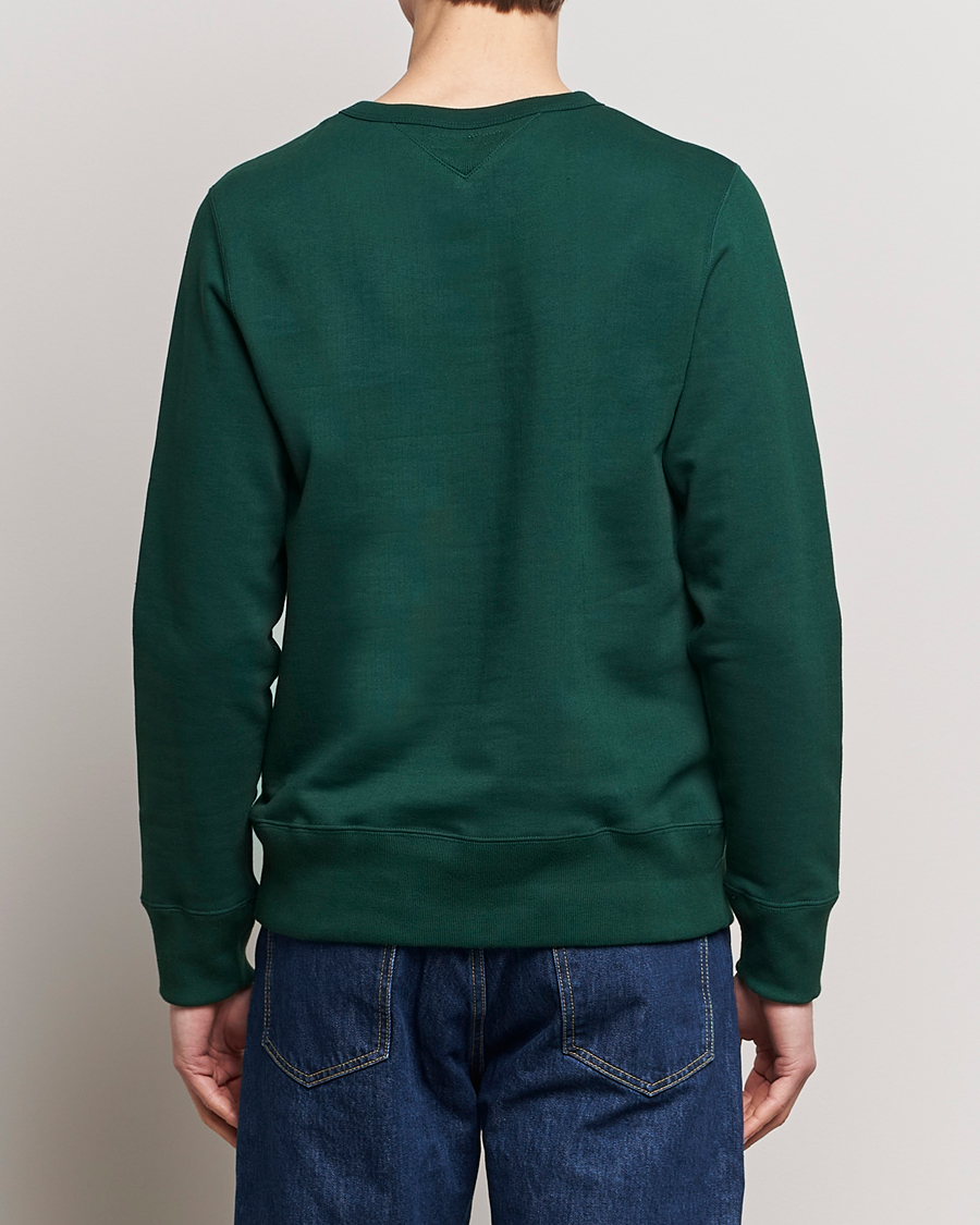 Heren | Truien | Merz b. Schwanen | Organic Cotton Crew Neck Sweatshirt Classic Green