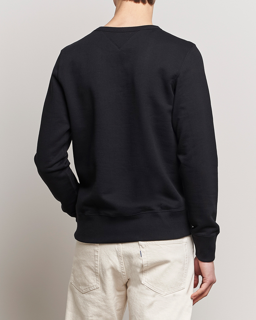 Heren | Truien | Merz b. Schwanen | Organic Cotton Crew Neck Sweatshirt Black