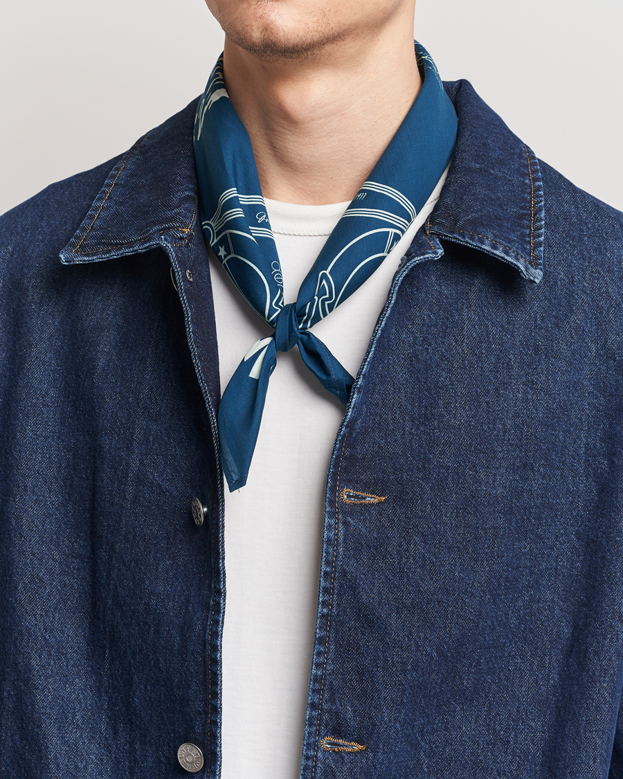 Heren | Contemporary Creators | Merz b. Schwanen | Cotton Bandana Ink Blue