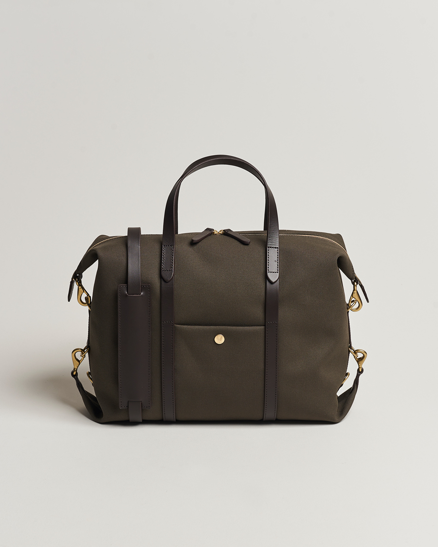 Heren | Tassen | Mismo | M/S Utility Canvas Duffle Bag Army/Dark Brown
