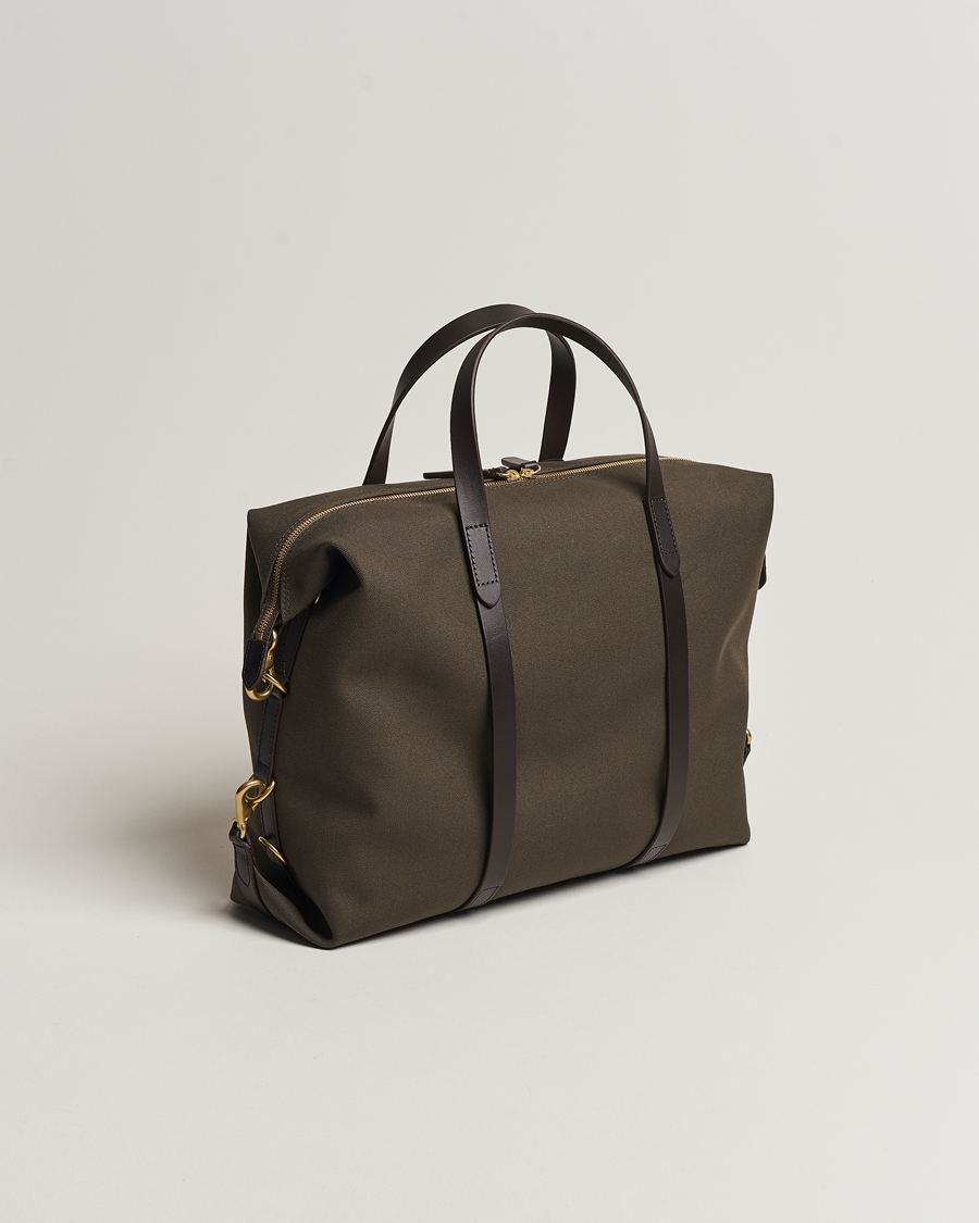 Heren | Tassen | Mismo | M/S Utility Canvas Duffle Bag Army/Dark Brown