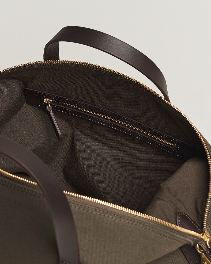 Heren | Tassen | Mismo | M/S Utility Canvas Duffle Bag Army/Dark Brown