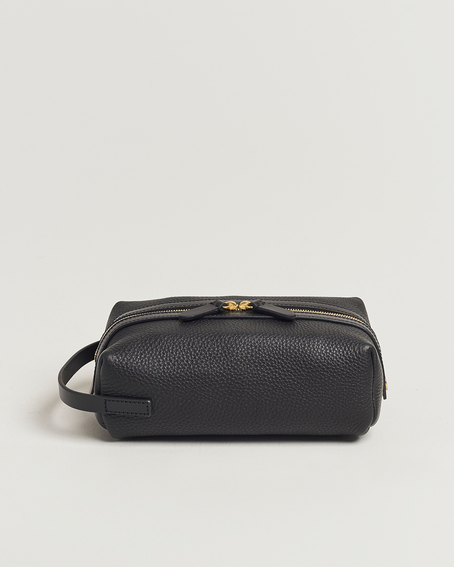 Heren | Tassen | Mismo | Groom Pebbled Leather Washbag Black