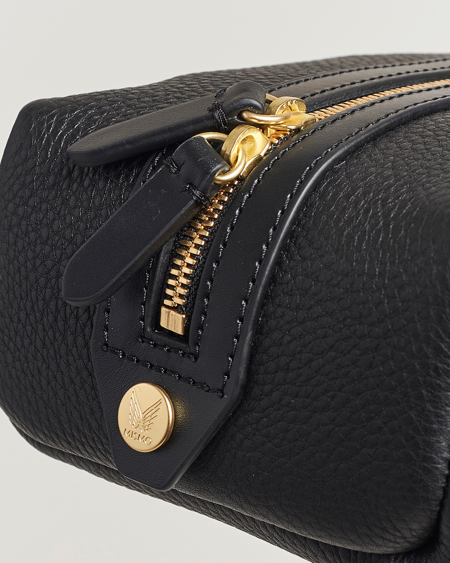 Heren | Tassen | Mismo | Groom Pebbled Leather Washbag Black