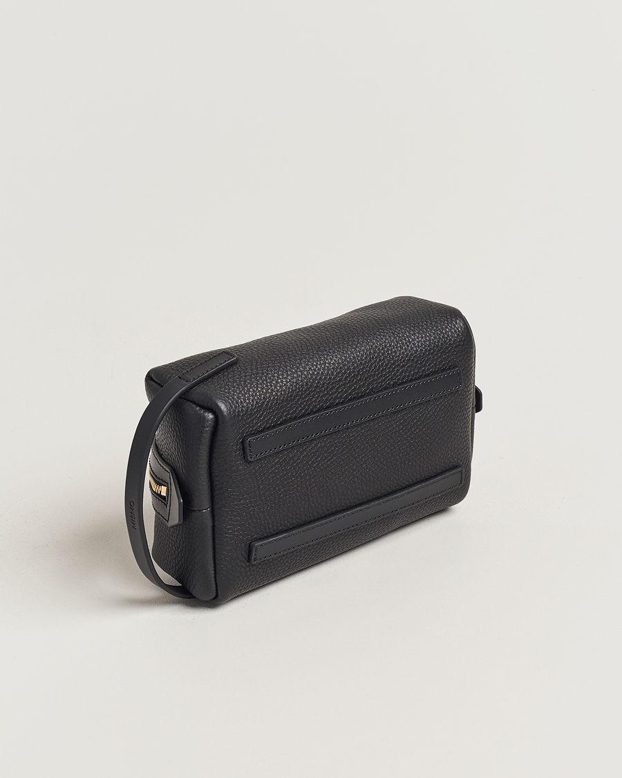 Heren | Tassen | Mismo | Groom Pebbled Leather Washbag Black