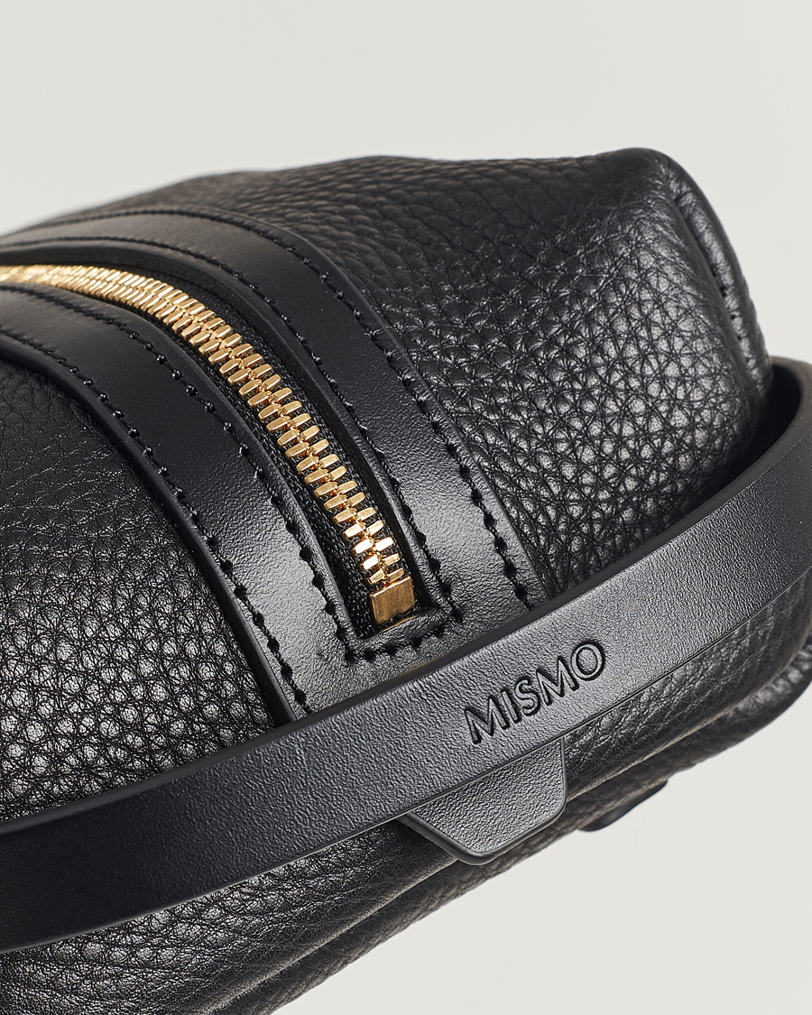 Heren | Tassen | Mismo | Groom Pebbled Leather Washbag Black