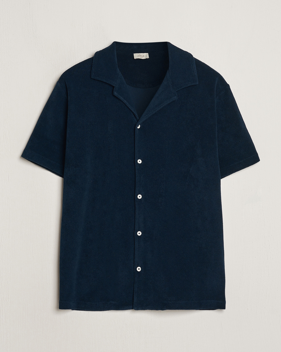 Heren | Overhemden | Altea | Terry Bowling Shirt Navy
