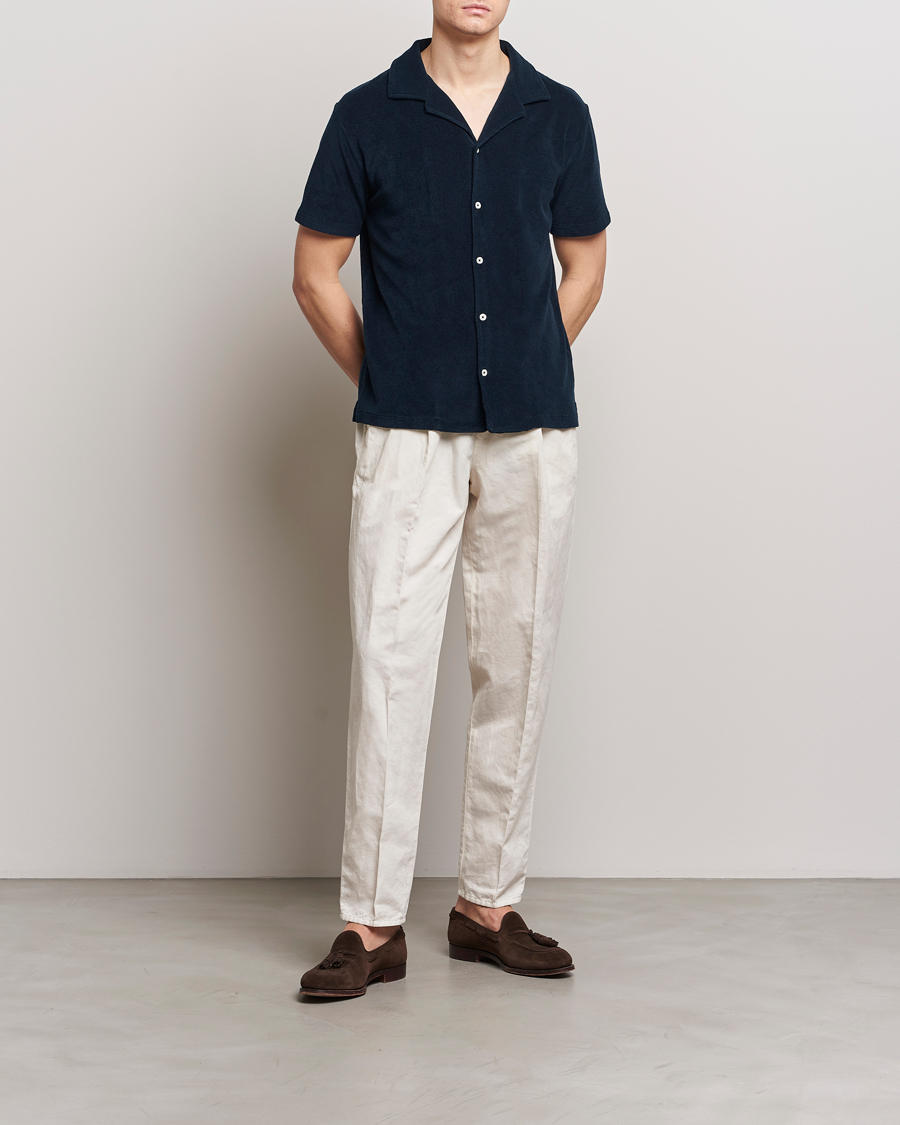 Heren | Overhemden | Altea | Terry Bowling Shirt Navy