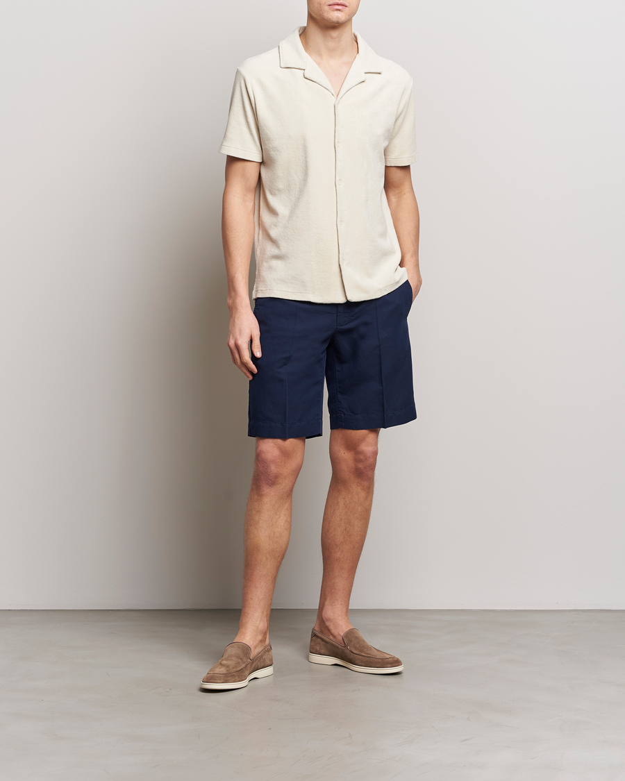Heren | Overhemden | Altea | Terry Bowling Shirt Light Beige
