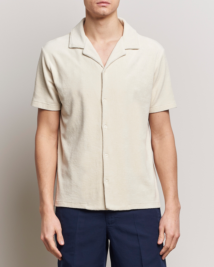 Heren | Italian Department | Altea | Terry Bowling Shirt Light Beige