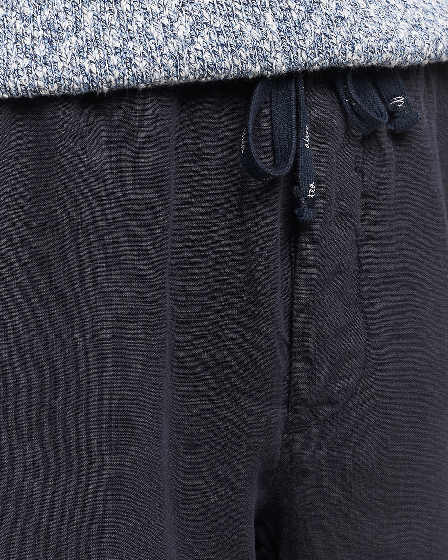 Heren | Korte broek | Altea | Linen Drawstring Shorts Navy