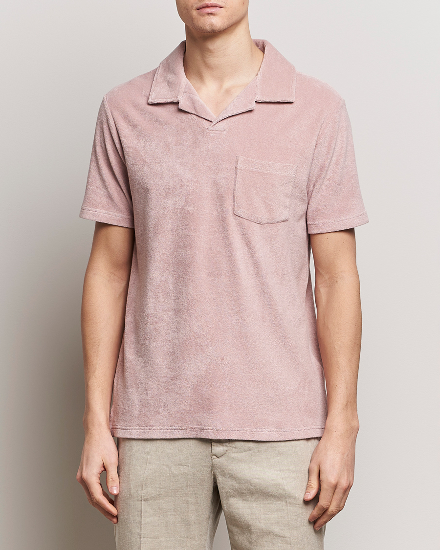 Men | Italian Department | Altea | Terry Cotton Polo Rosa