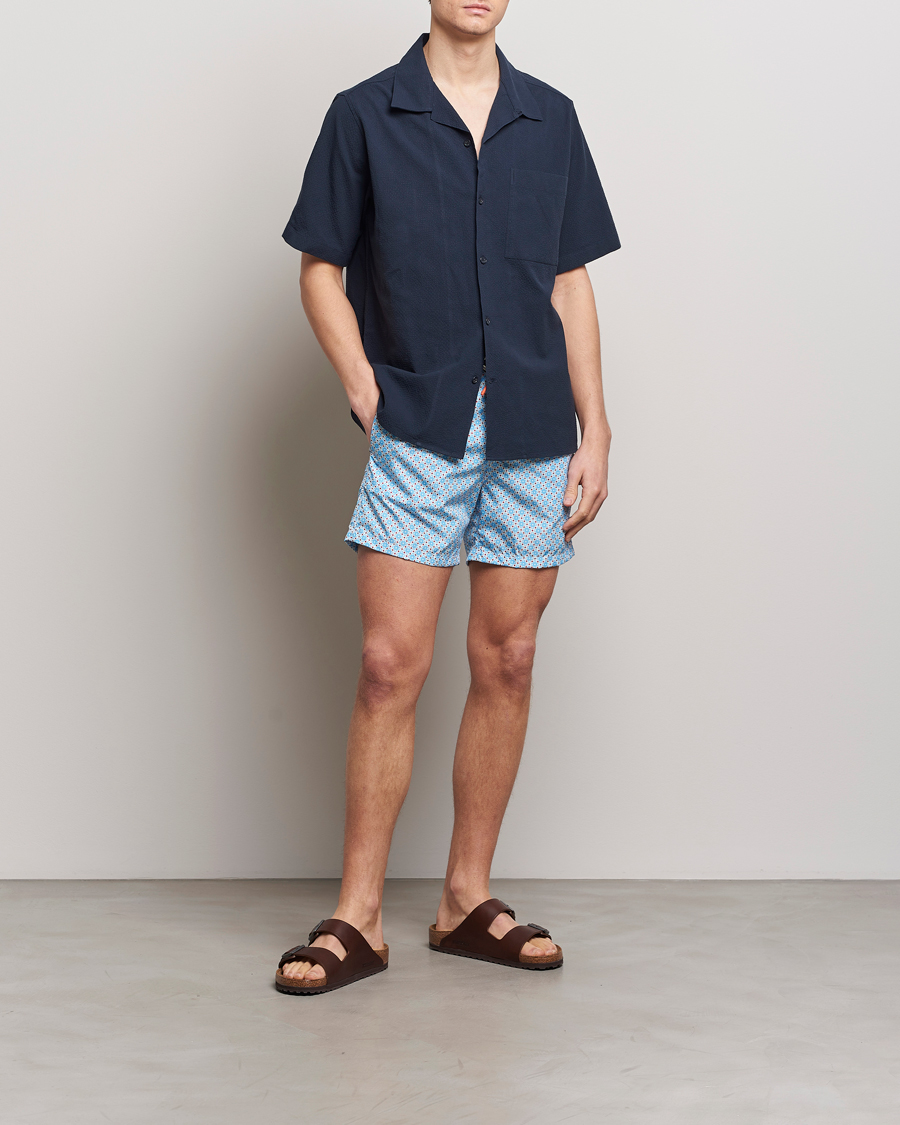 Heren | Zwembroek | Altea | Printed Swim Shorts Light Blue