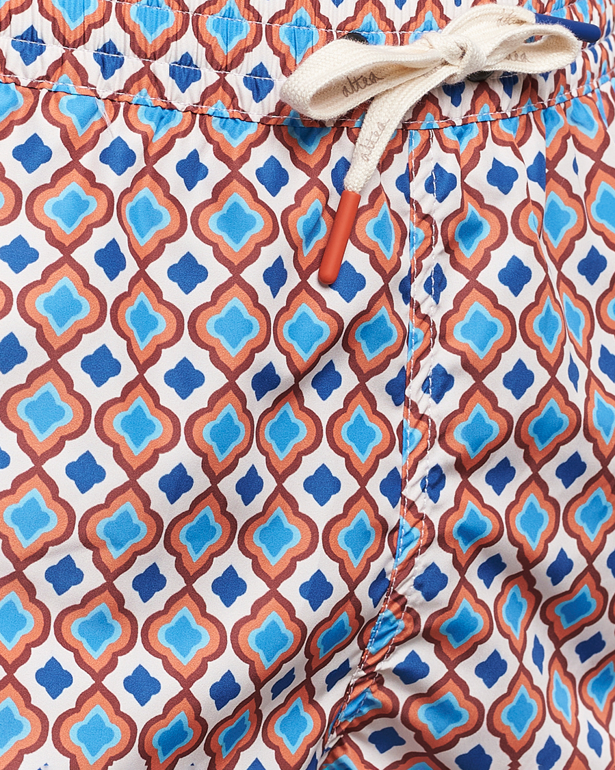 Heren | Zwembroek | Altea | Printed Swim Shorts Blue/Orange