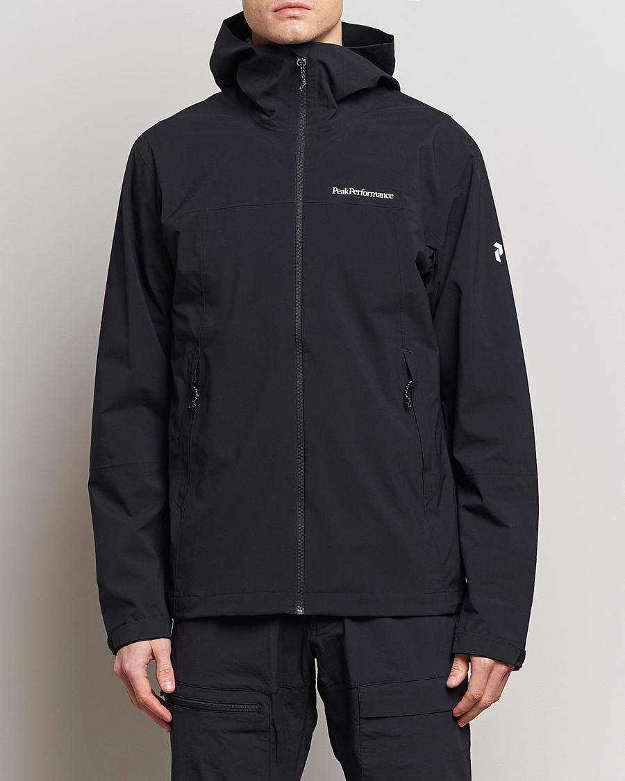 Heren | Lentejassen | Peak Performance | Trail Hipe Hooded Jacket Black