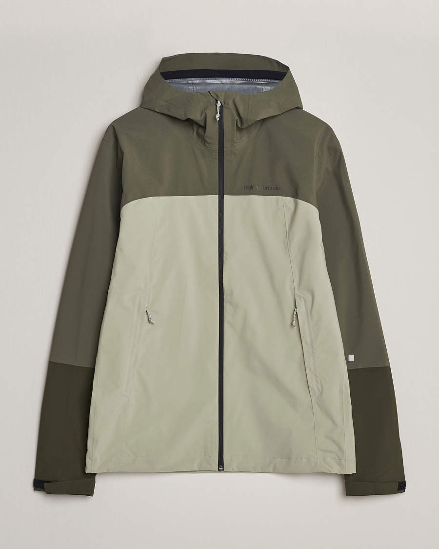 Heren | Jassen | Peak Performance | Trail Hipe Hooded Jacket Pine Needle/Limit Green