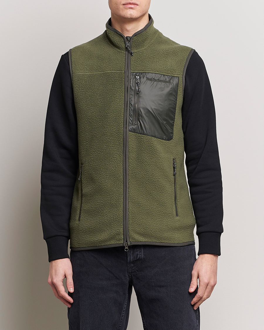 Heren | Truien | Peak Performance | Pile Vest Pine Needle