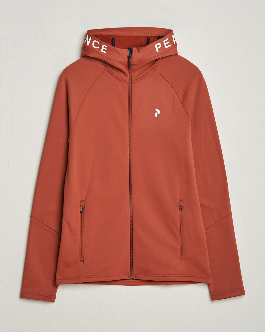 Heren | Truien | Peak Performance | Rider Hooded Full Zip Spiced