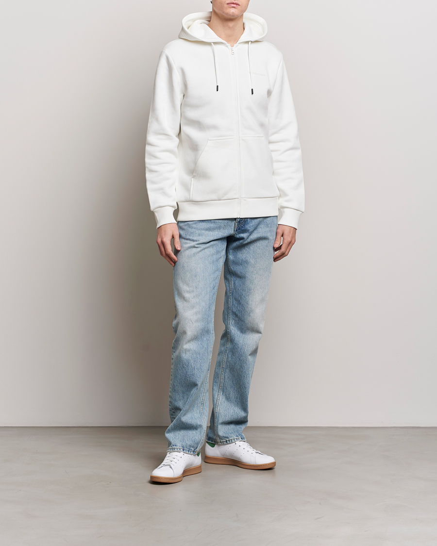 Heren | Truien | Peak Performance | Original Logo Full Zip Hoodie Off White