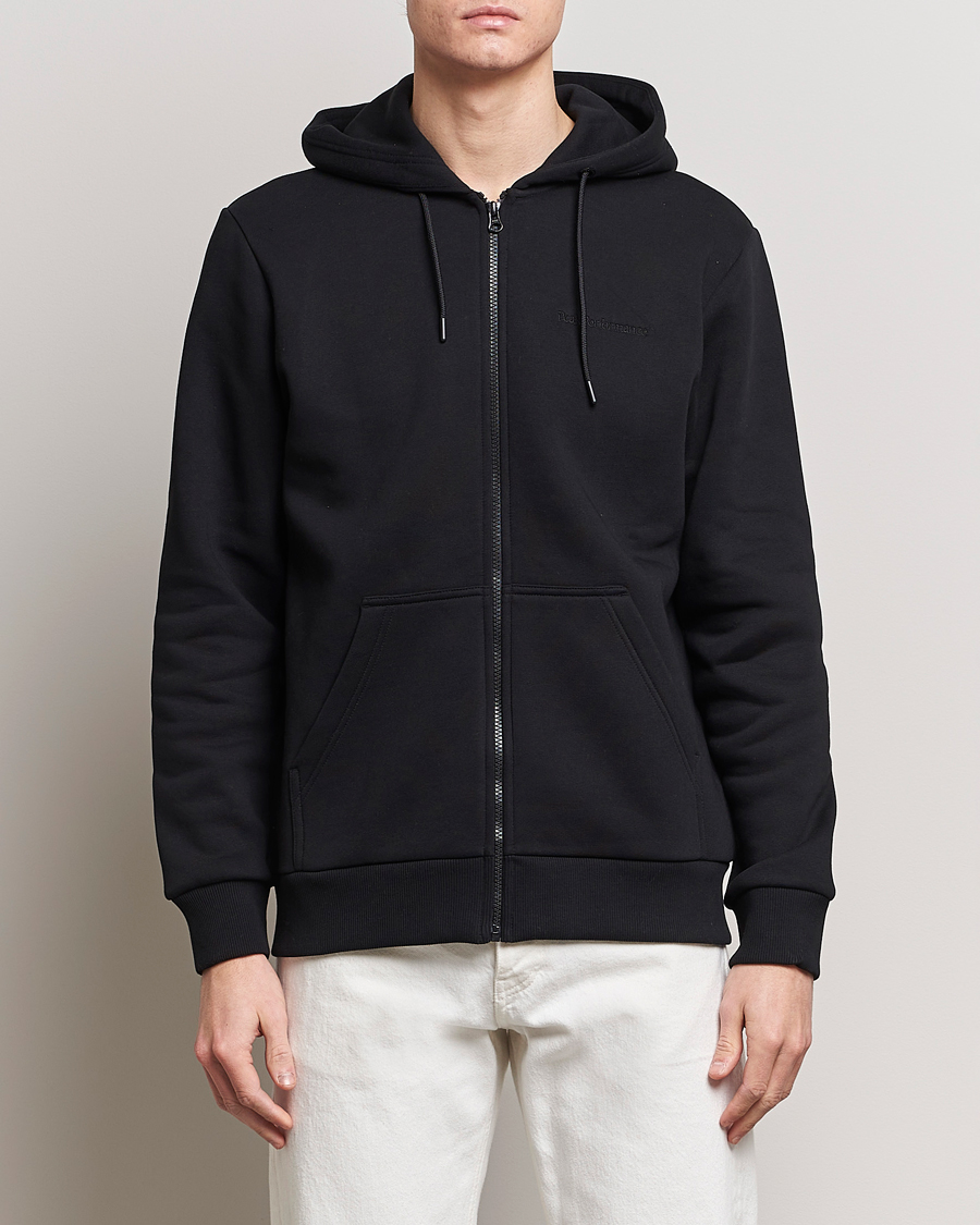 Heren | Truien | Peak Performance | Original Full Zip Hoodie Black