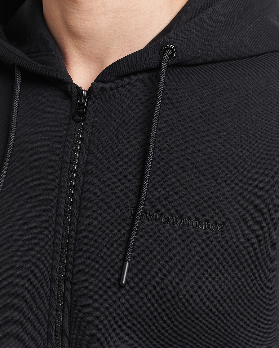 Heren | Truien | Peak Performance | Original Full Zip Hoodie Black